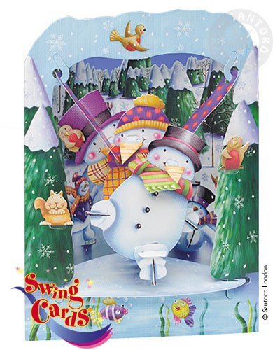 Snowman 3D card