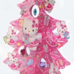 3D Decorative Angel Hello Kitty Christmas Tree Greeting Card