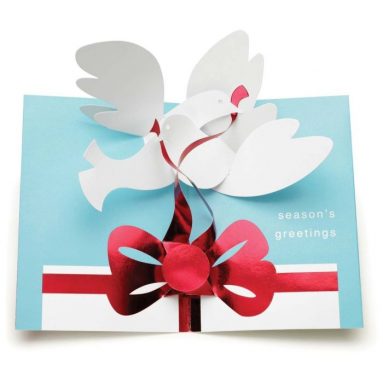 Pop-Up Doves with Gift Holiday Cards