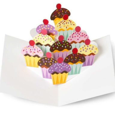 Cupcakes Pop Up Note Cards
