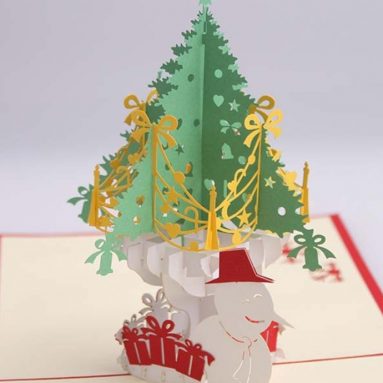 Kirigami Papercraft 3D Pop Up Cards Christmas Cards