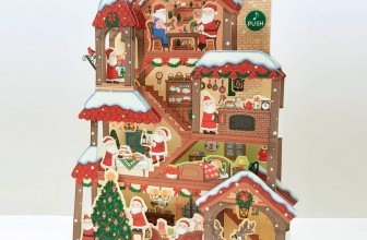 Illuminated Santa Claus Christmas Home Lights and 20 Melodies Pop Up Greeting Card