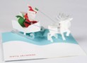 Santa and Reindeer Boxed Holiday Pop Up Cards